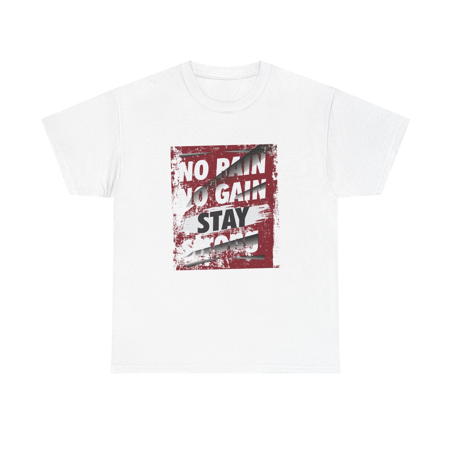 Motivational No Pain No Gain Unisex Heavy Cotton Tee