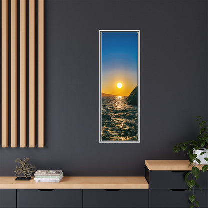 Dunquin Pier Sunset Matte Canvas, Framed (Multi-color)
