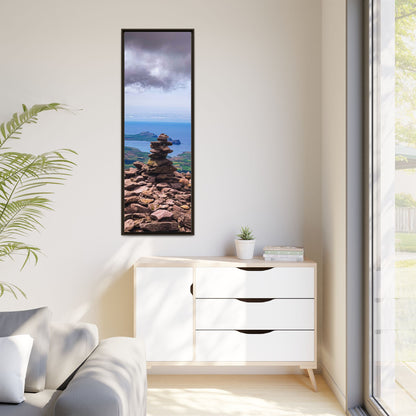 Mount Brandon Top Matte Canvas, Framed (Multi-color)