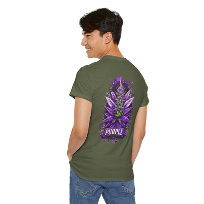 Purple Cannabis Bud T-Shirt — Bold Psychedelic Marijuana Graphic Tee