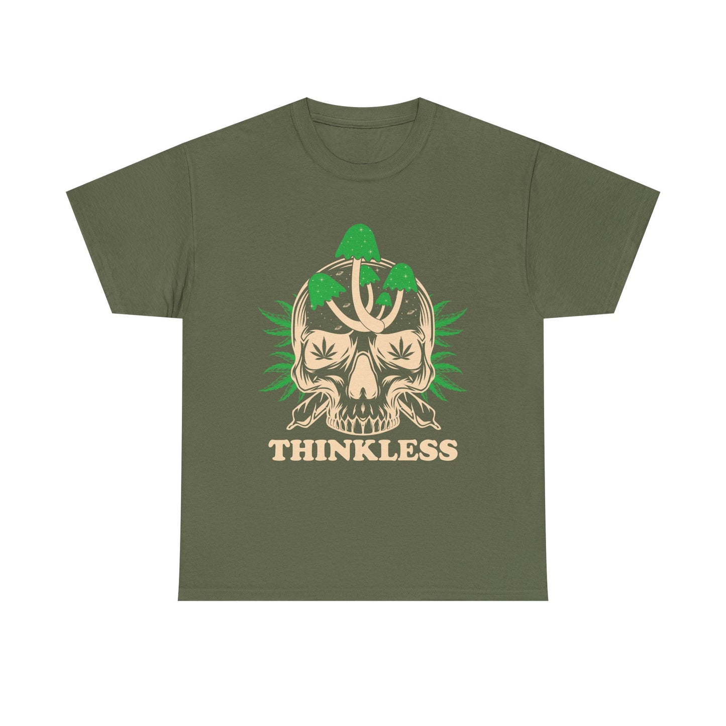 Mushroom Skull 'THINKLESS' T-Shirt