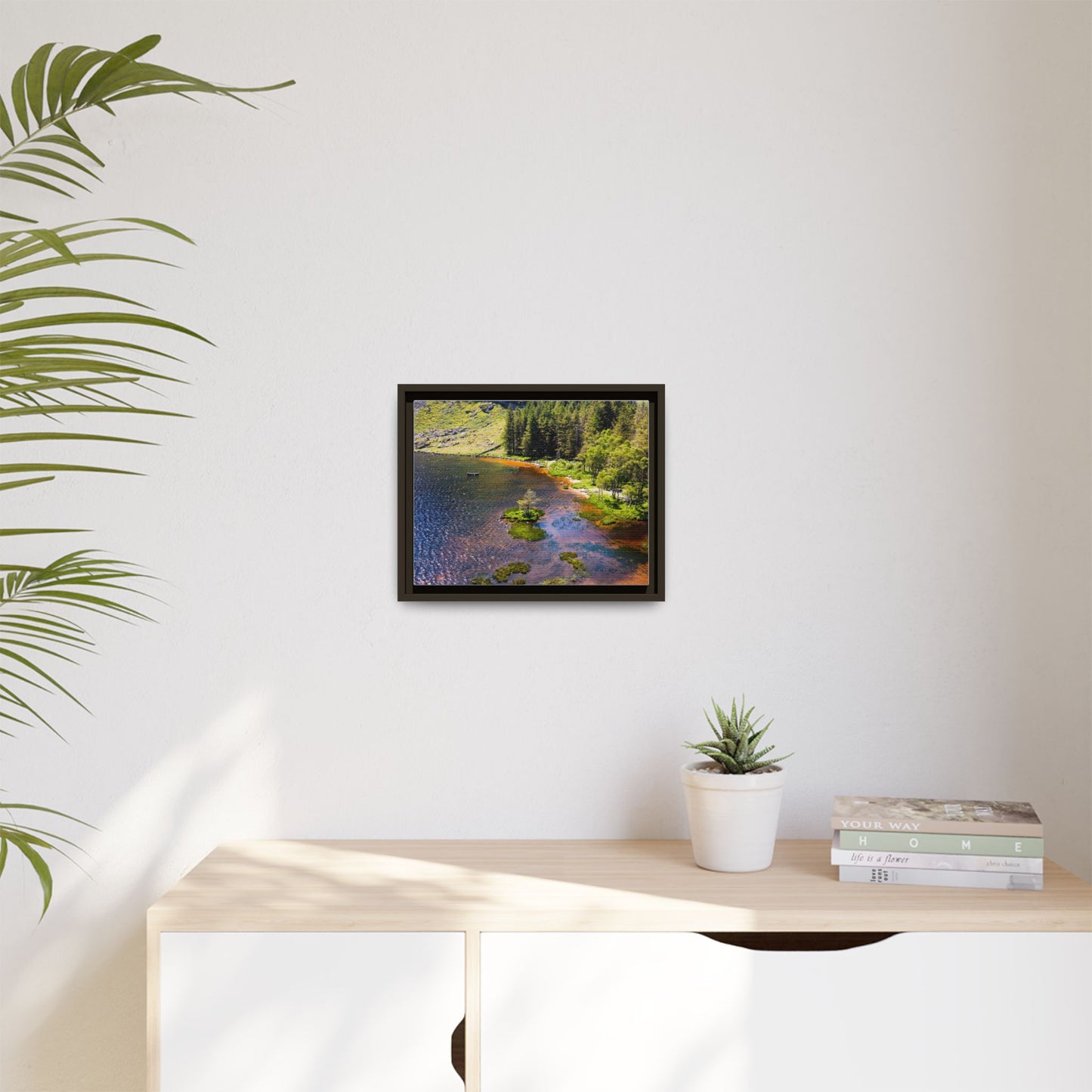 Gleanteenassig Forest Matte Canvas, Framed (Multi-color)