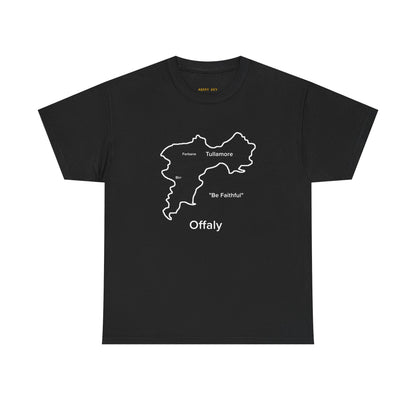Offaly Unisex Heavy Cotton T-Shirt Black Edition