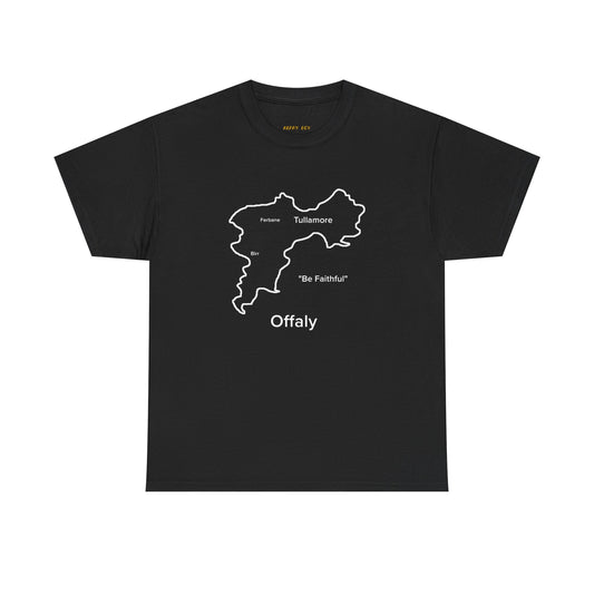 Offaly Unisex Heavy Cotton T-Shirt Black Edition