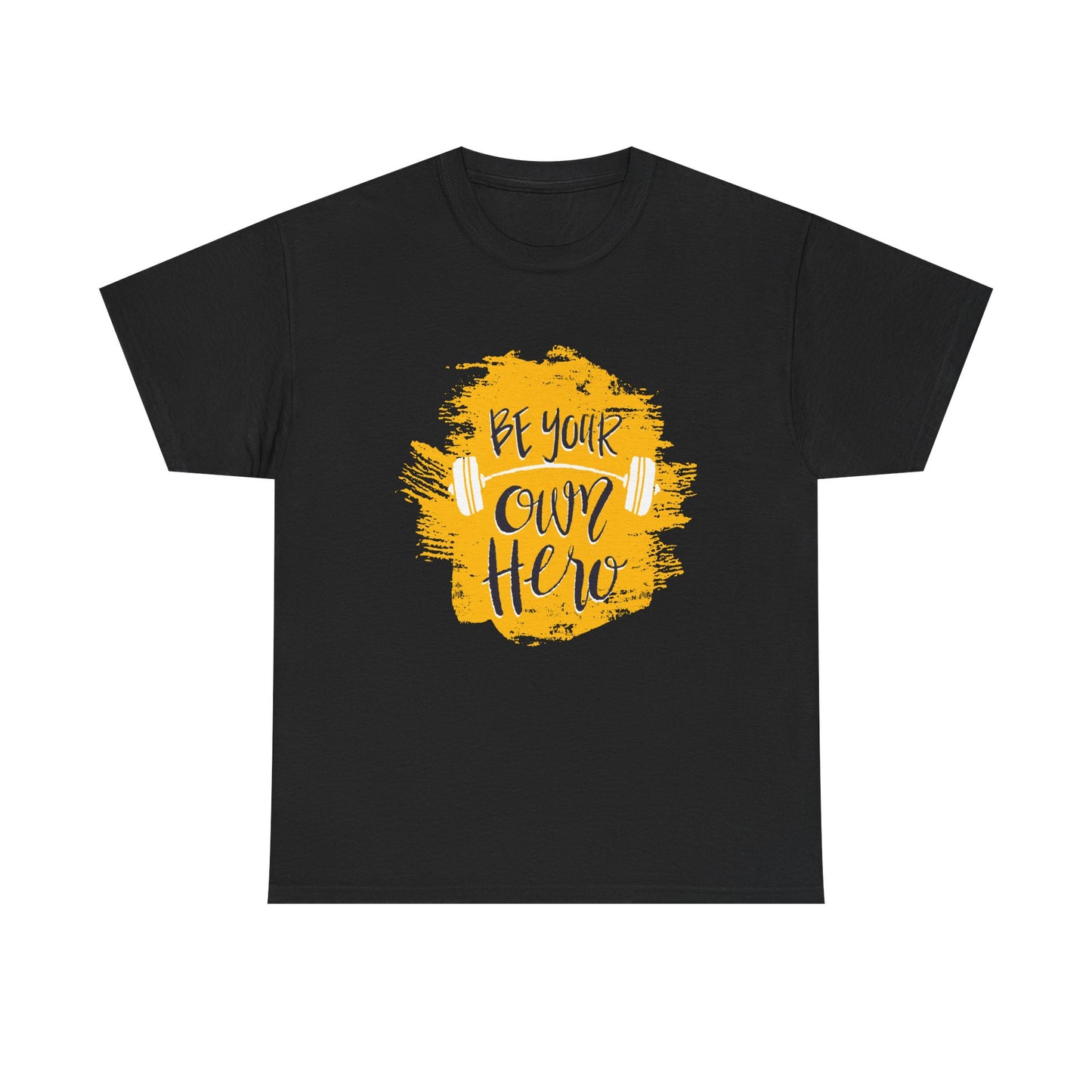 Be Your Own Hero Unisex Heavy Cotton Tee - Motivational Fitness Shirt