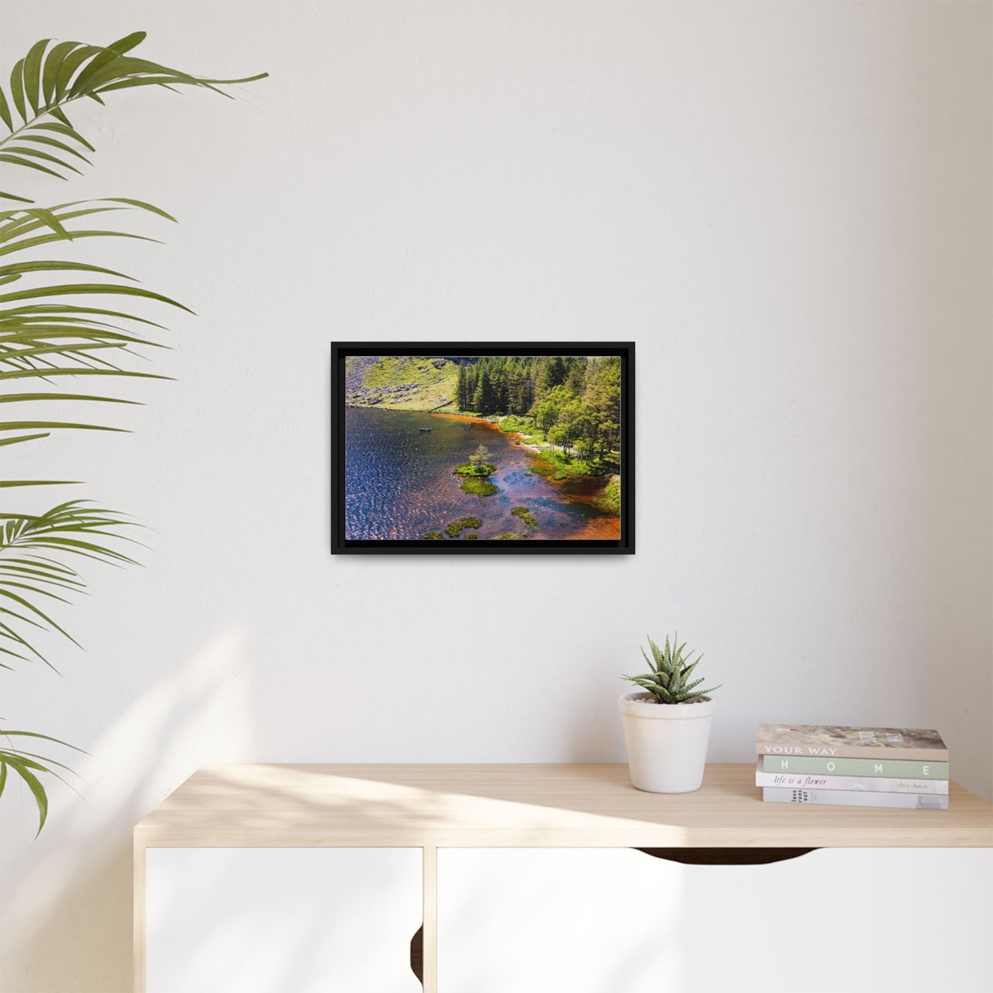 Gleanteenassig Forest Matte Canvas, Framed (Multi-color)