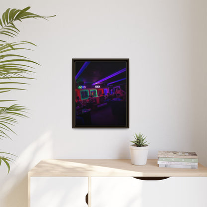 Mermaids Night Club Matte Canvas, Framed (Multi-color)