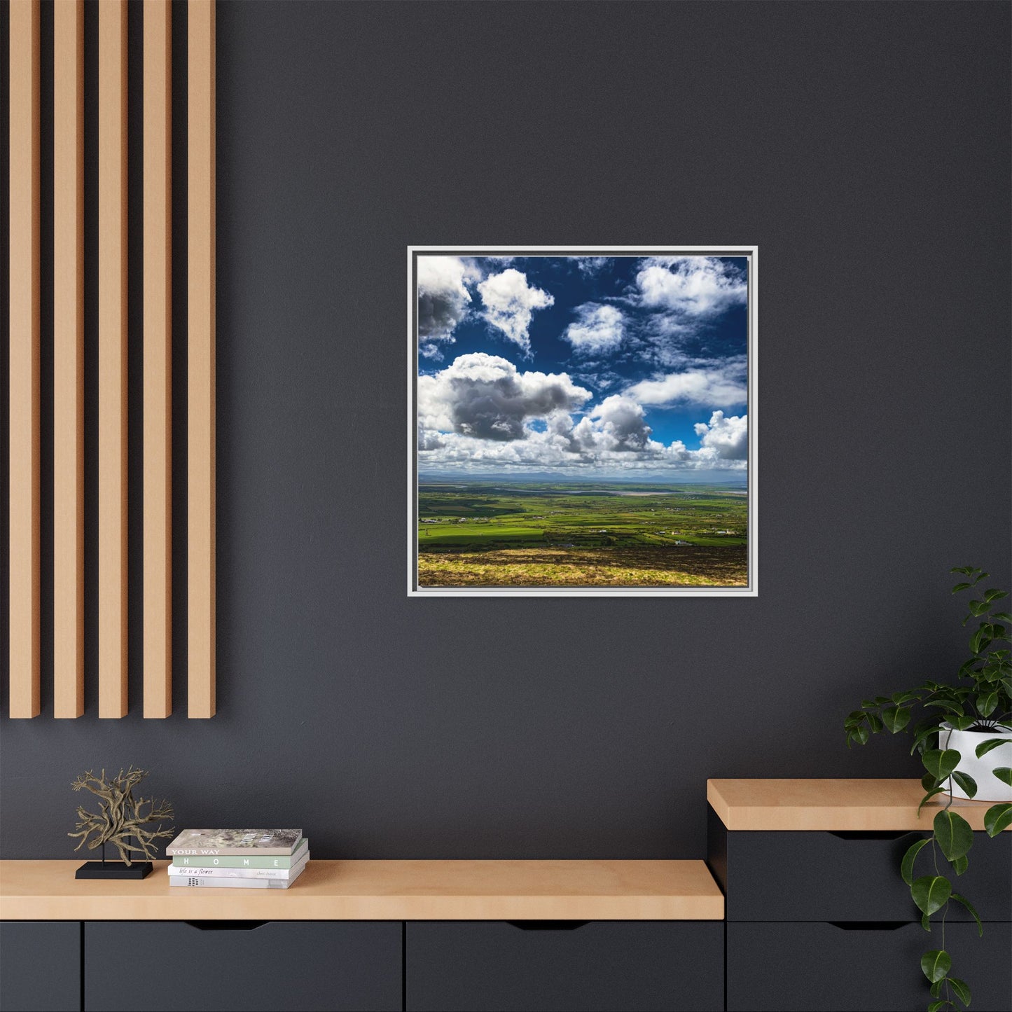 Kerry Panorama Matte Canvas, Framed (Multi-color)