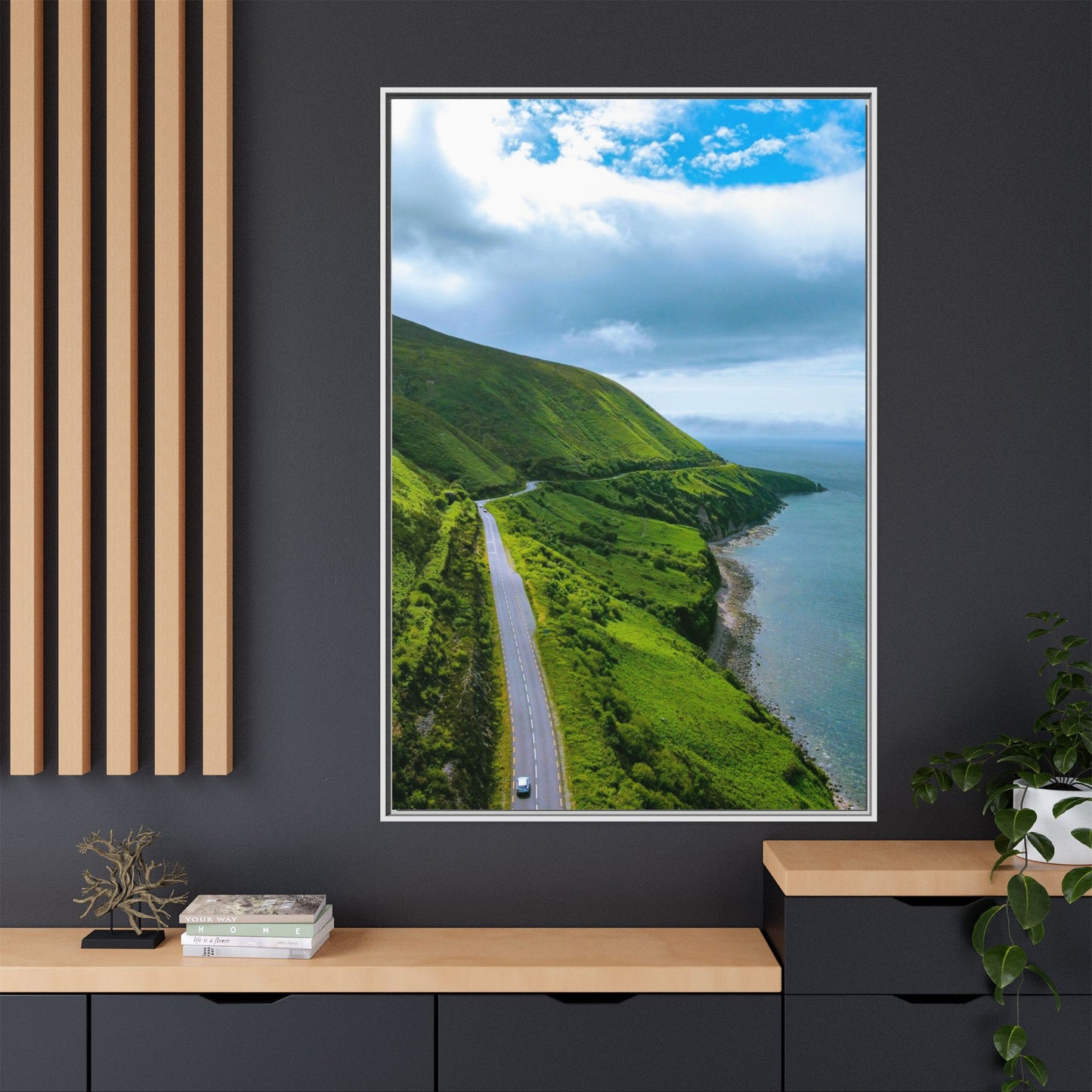 Ring of Kerry Drive Matte Canvas, Framed (Multi-color)