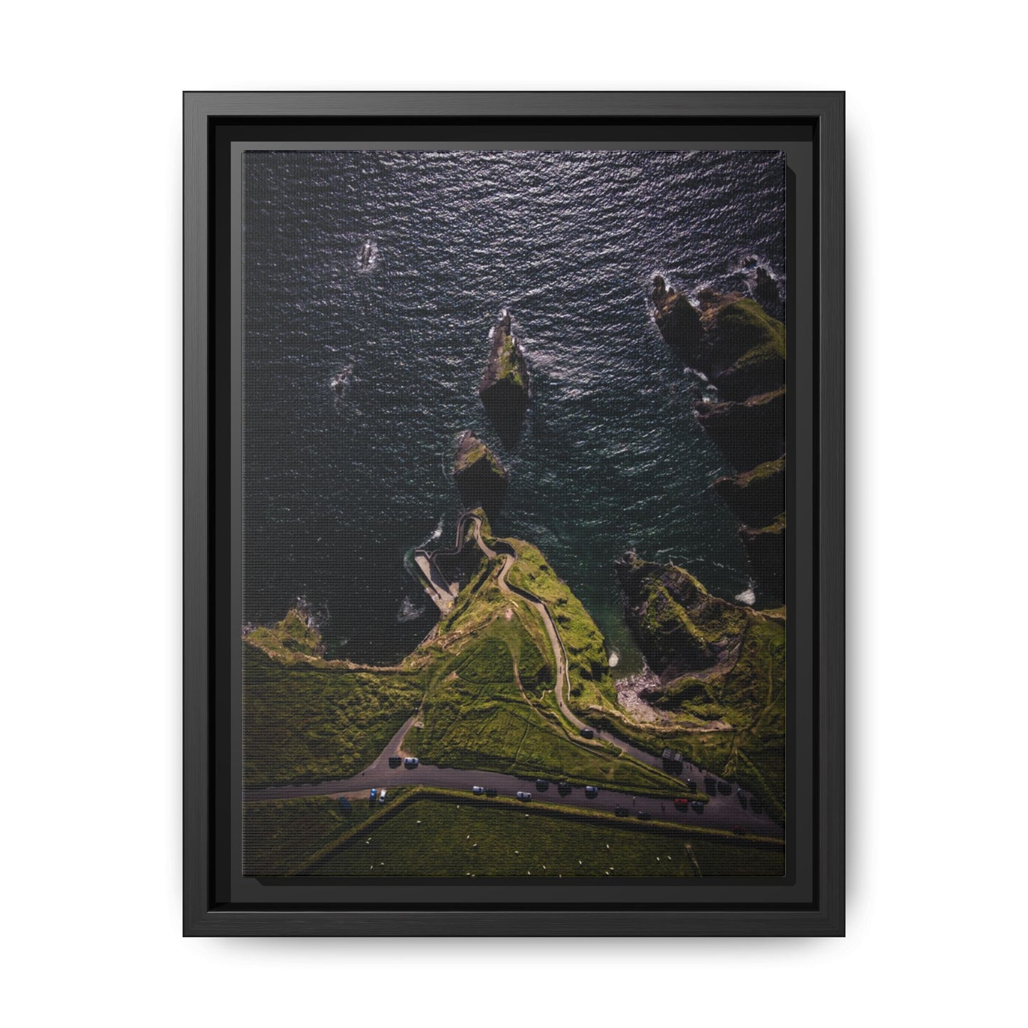 Dunquin Pier Matte Canvas, Framed (Multi-color)