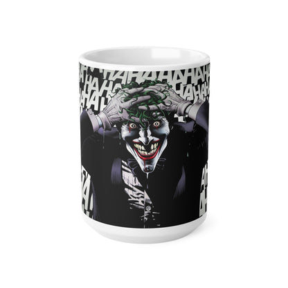 Joker-Inspired Ceramic Coffee Cup - 11oz & 15oz, Perfect for Comic Fans