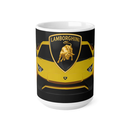 Lamborghini-Inspired Ceramic Coffee Mug - 11oz & 15oz, Perfect Gift for Car Enthusiasts