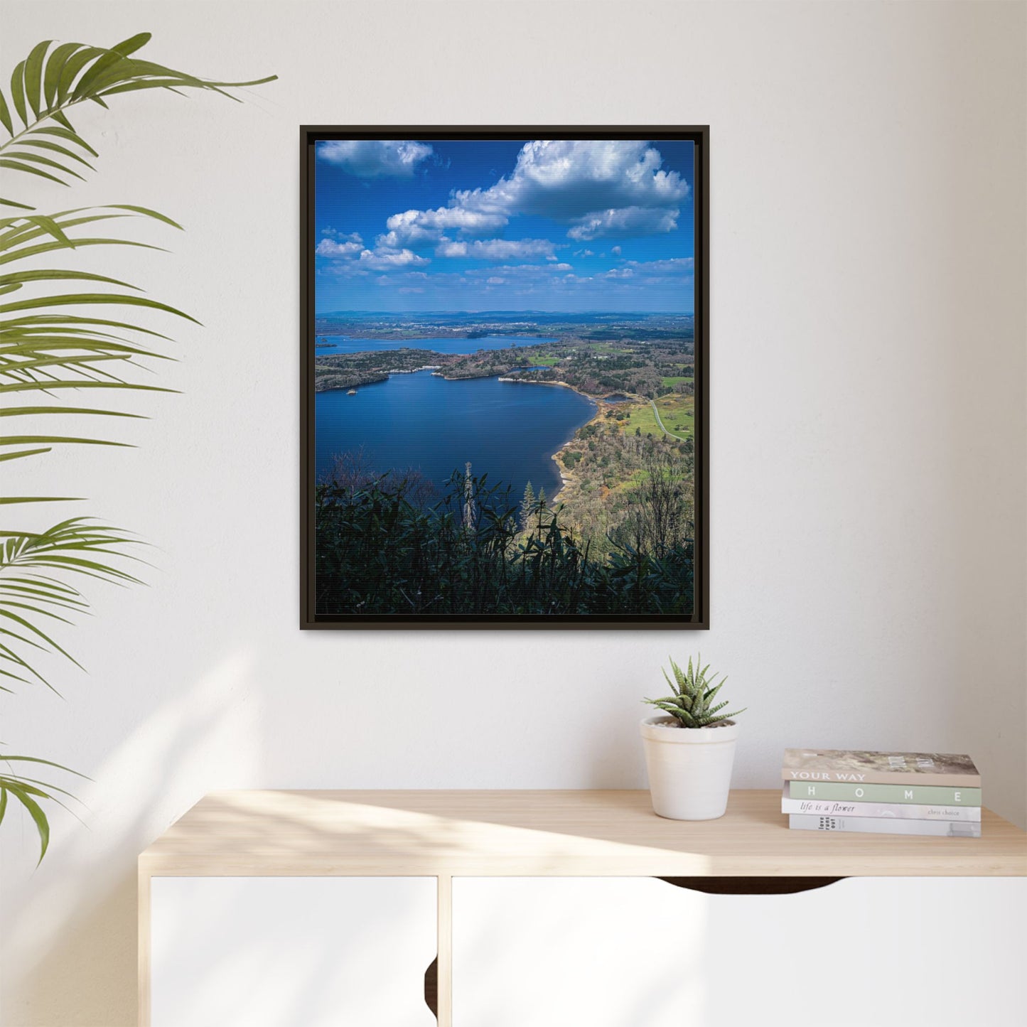Kuckross Lake Matte Canvas, Framed (Multi-color)