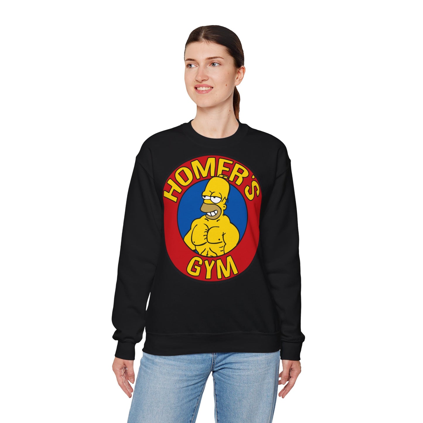 Homer's Gym Unisex Heavy Blend™ Crewneck Sweatshirt - Fun & Comfy Workout Apparel