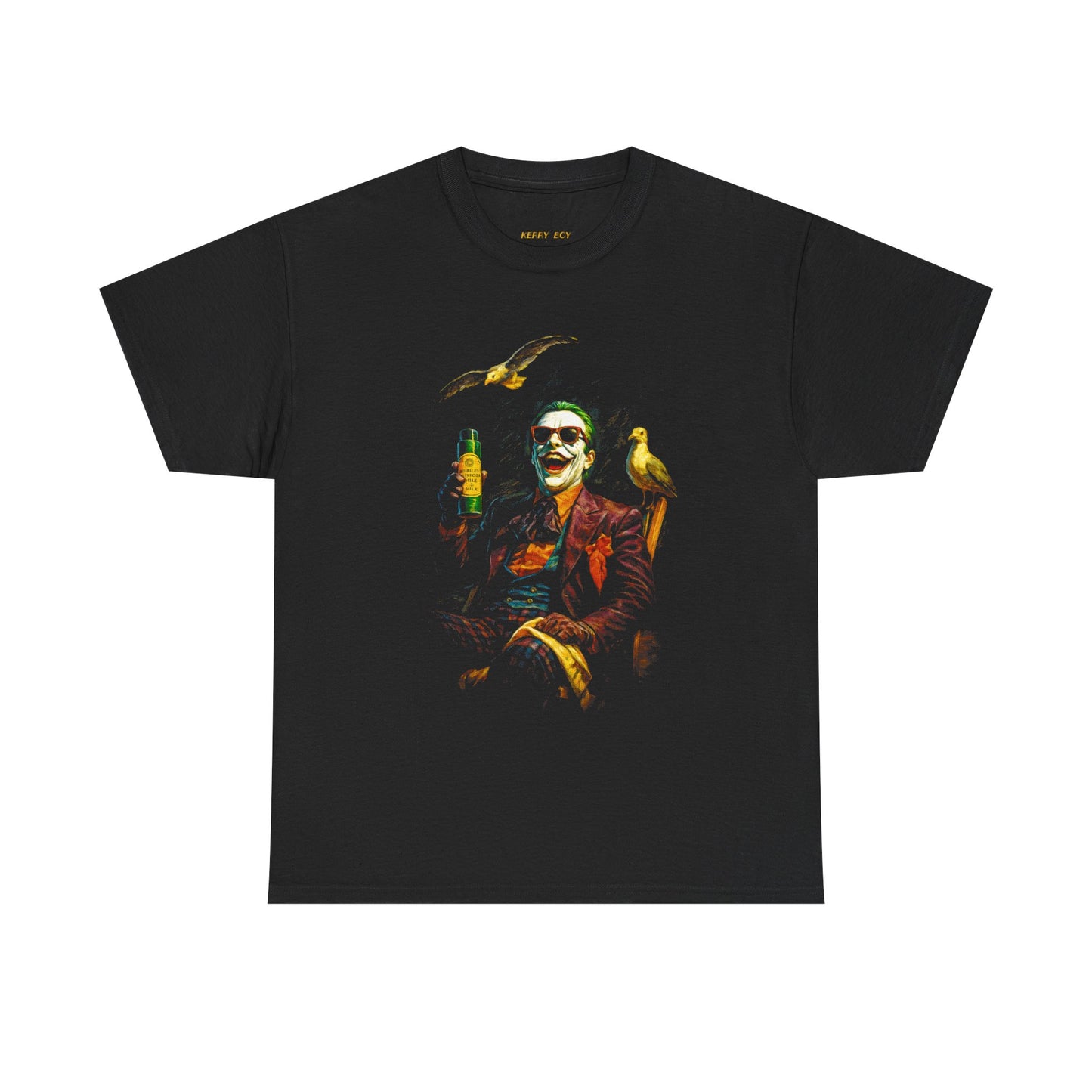 Joker Laugh Graphic Tee — Dark Clown Portrait T‑Shirt