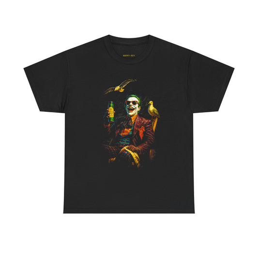 Joker Laugh Graphic Tee — Dark Clown Portrait T‑Shirt