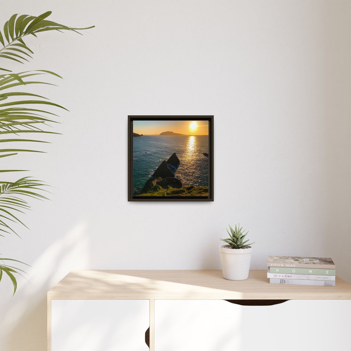 Dunquin Pier Matte Canvas, Framed (Multi-color)