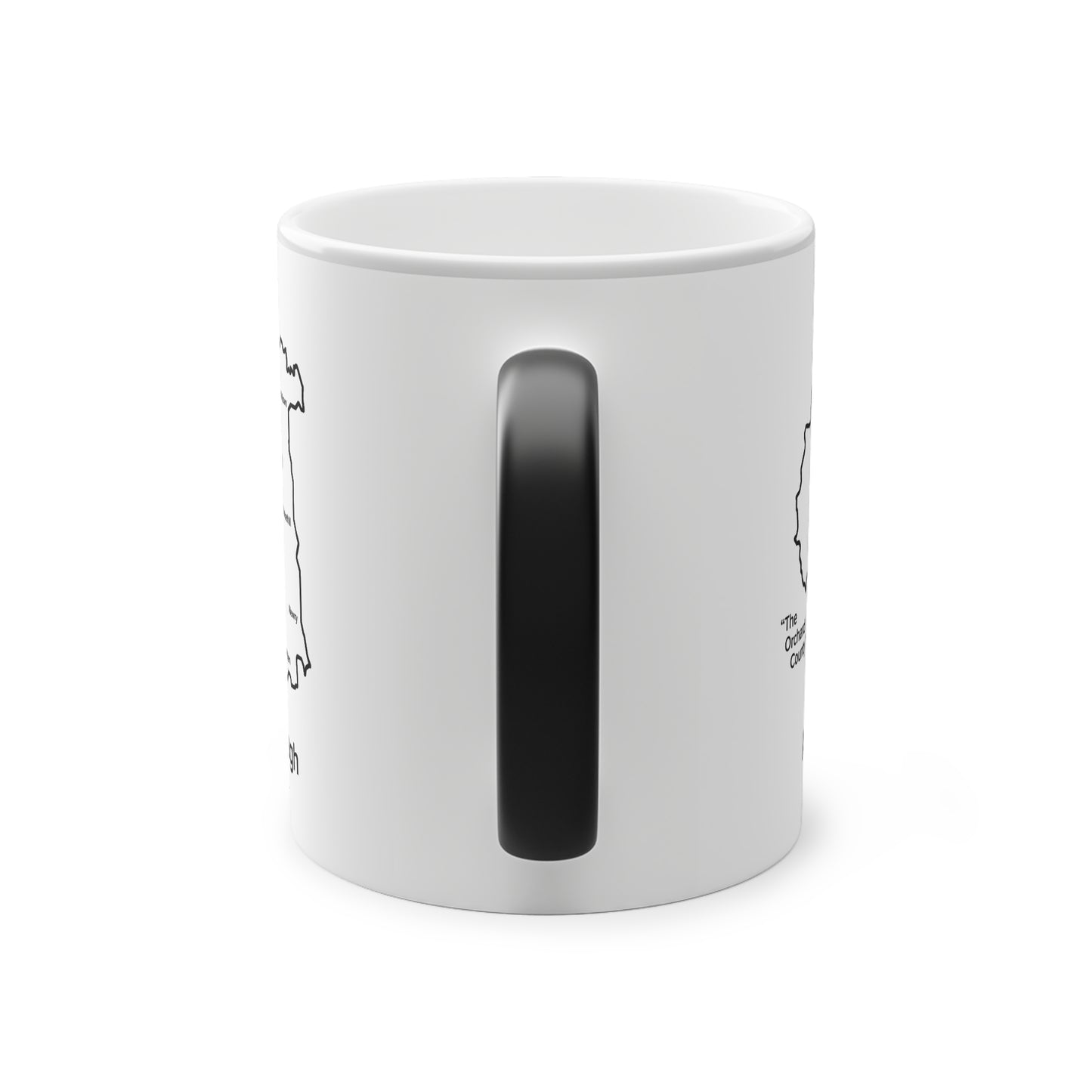 Armagh Magic Mug: Color - Changing Coffee Cup with Artistic Map Design