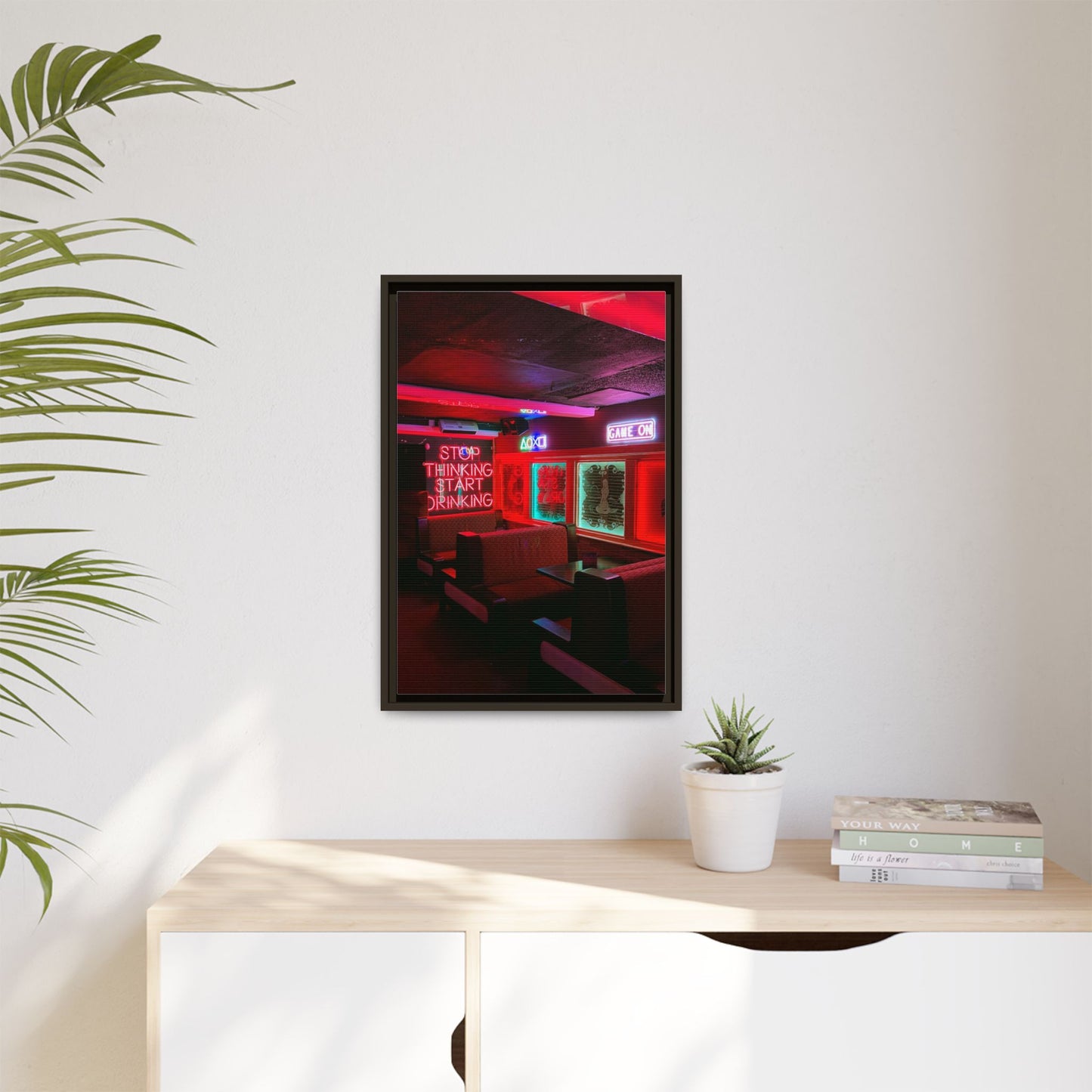 The Mermaids Night Club Matte Canvas, Framed (Multi-color)