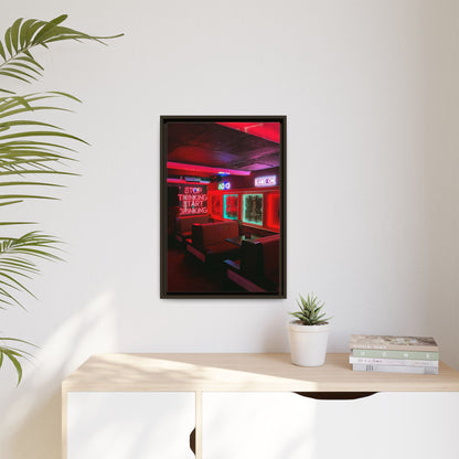 The Mermaids Night Club Matte Canvas, Framed (Multi-color)