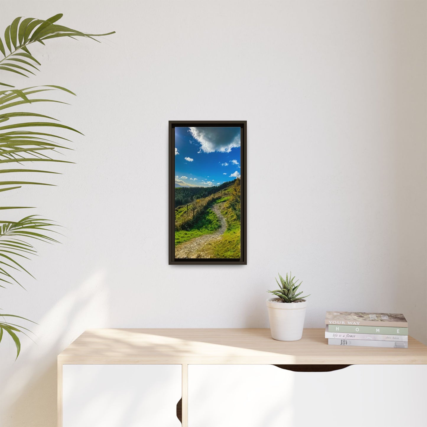 Glanageenty Forest Trail Matte Canvas, Framed (Multi-color)