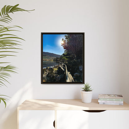 Glanteenassig Trail Matte Canvas, Framed (Multi-color)