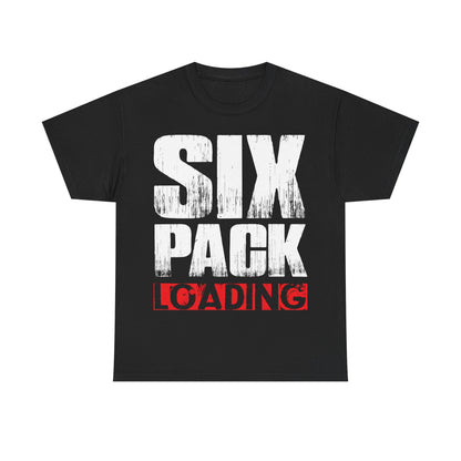 Six Pack Loading Unisex Heavy Cotton Tee