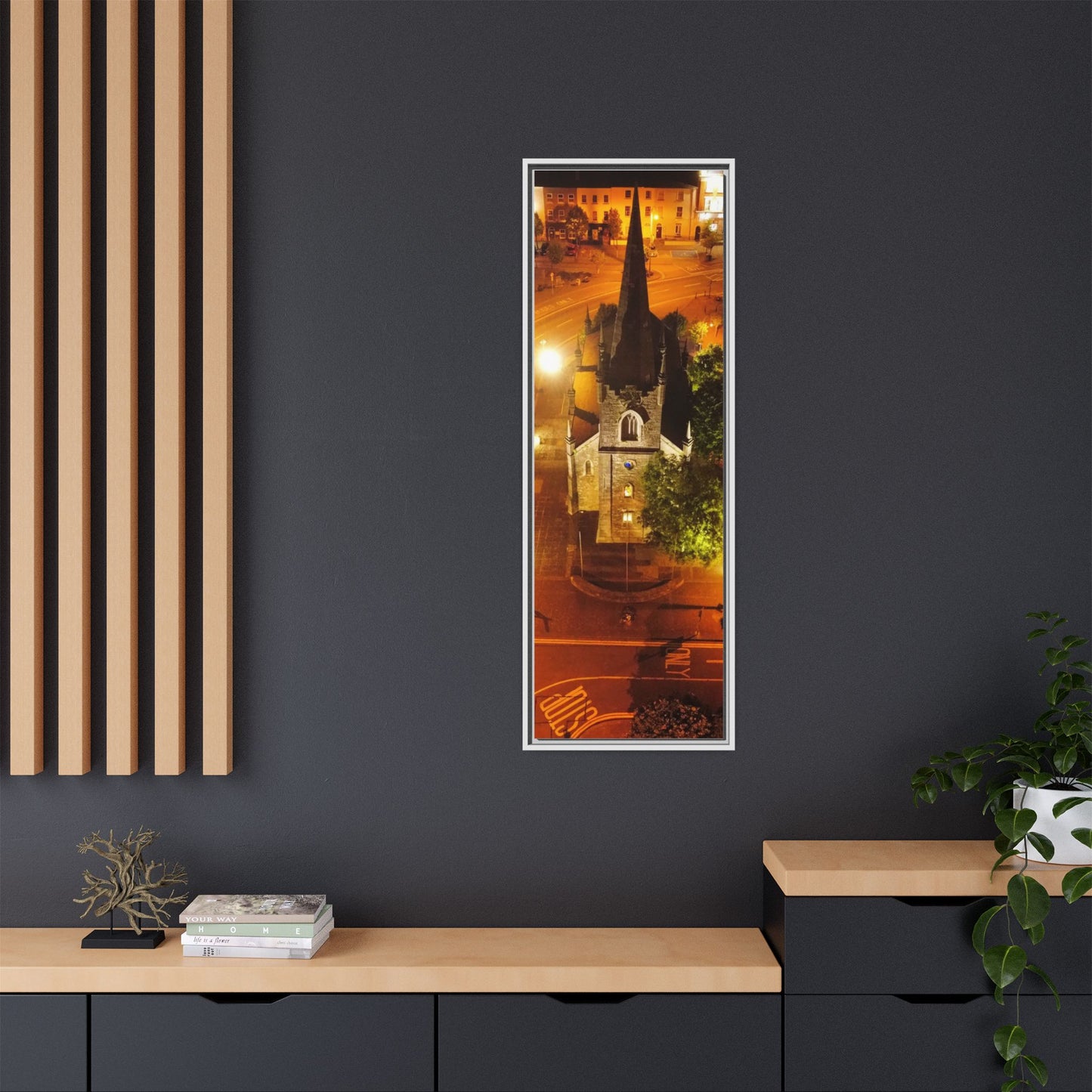 Listowel Church Matte Canvas, Framed (Multi-color)