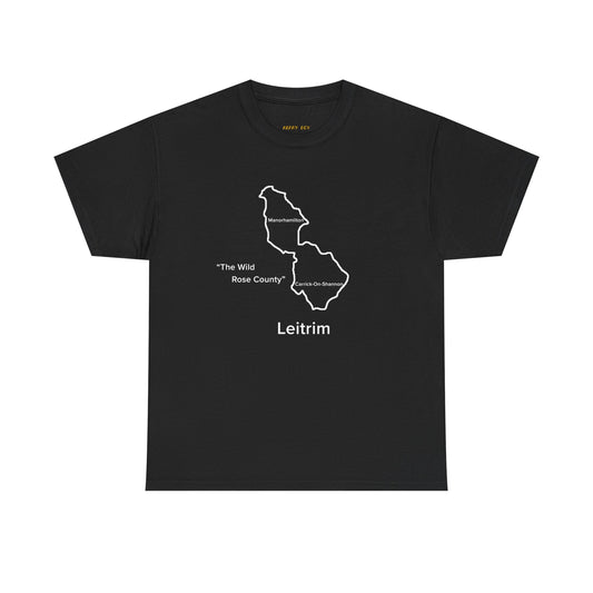 Leitrim Unisex Heavy Cotton T-Shirt Black Edition