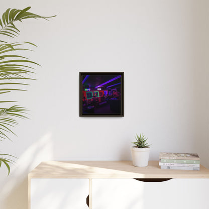 Mermaids Night Club Matte Canvas, Framed (Multi-color)