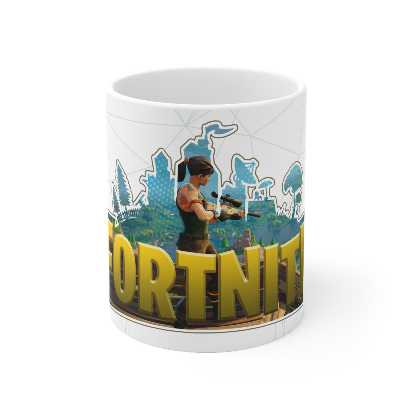 Fortnite Gaming Ceramic Coffee Cup - 11oz & 15oz - Perfect for Gamers