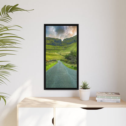 Gleniff Horseshoe Matte Canvas, Framed (Multi-color)