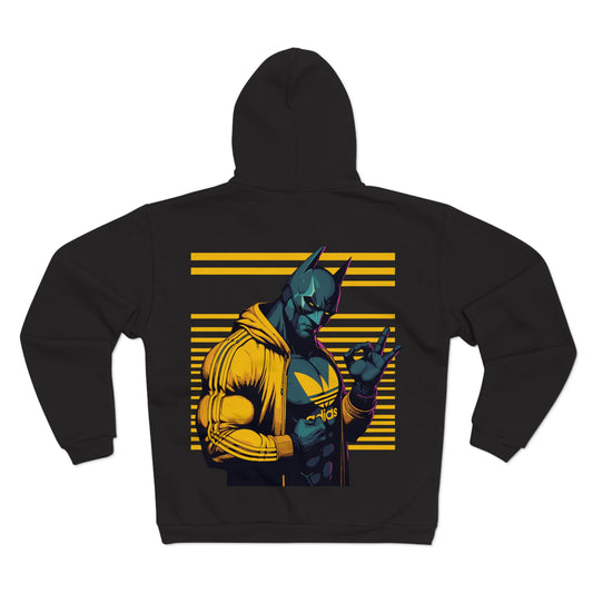Retro Superhero Unisex Heavy Cotton Hoodie - Cool Graphic Hoodie for Casual Wear