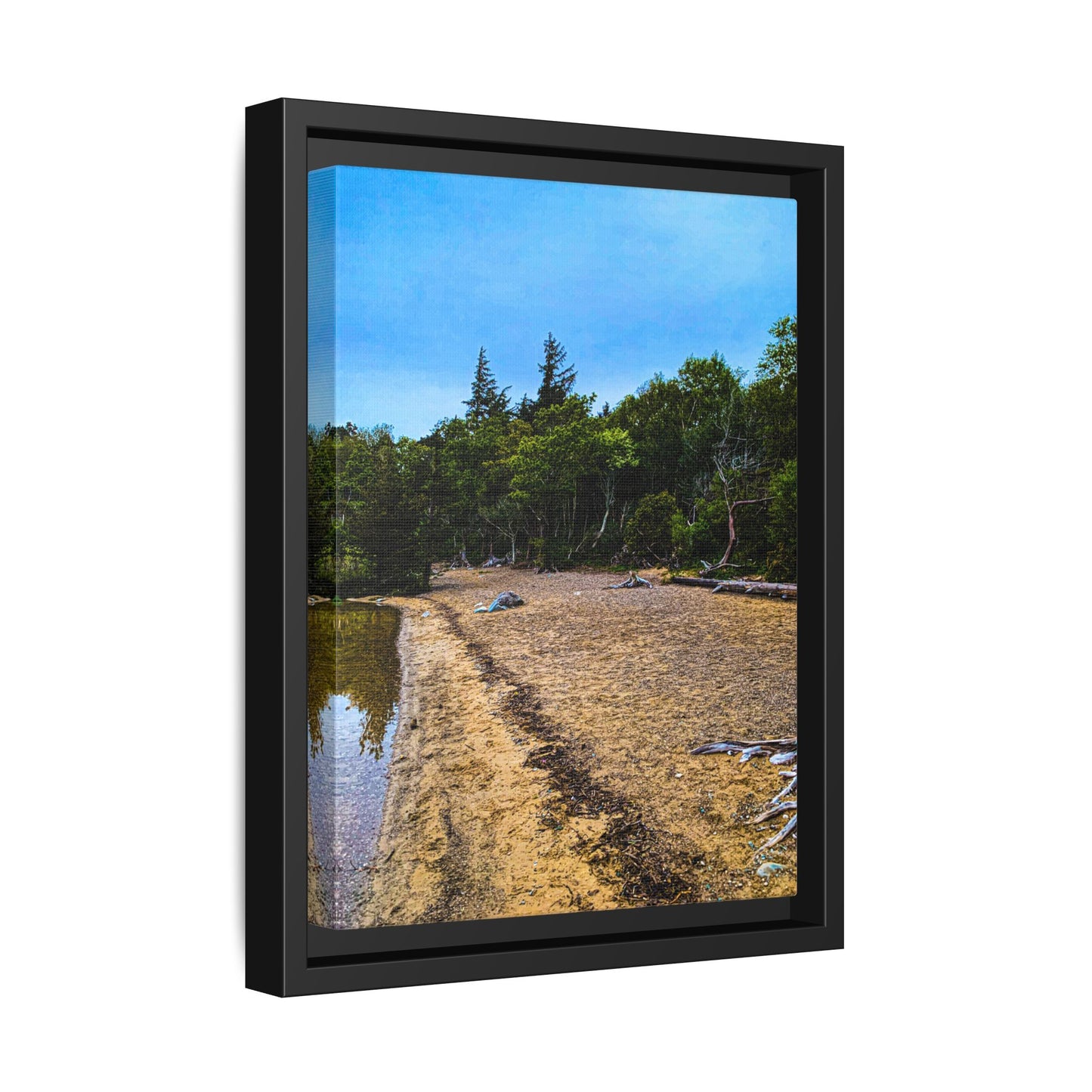Killarney Beach Matte Canvas, Framed (Multi-color)