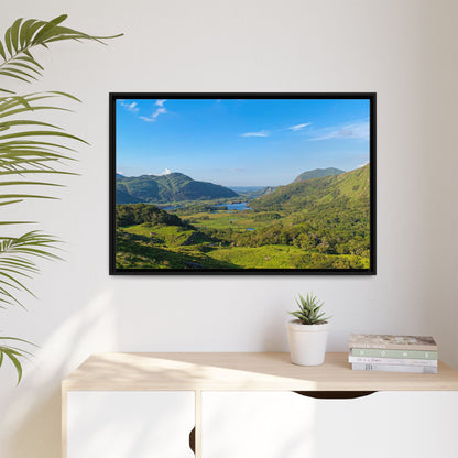 Ladies View Spring Matte Canvas, Framed (Multi-color)