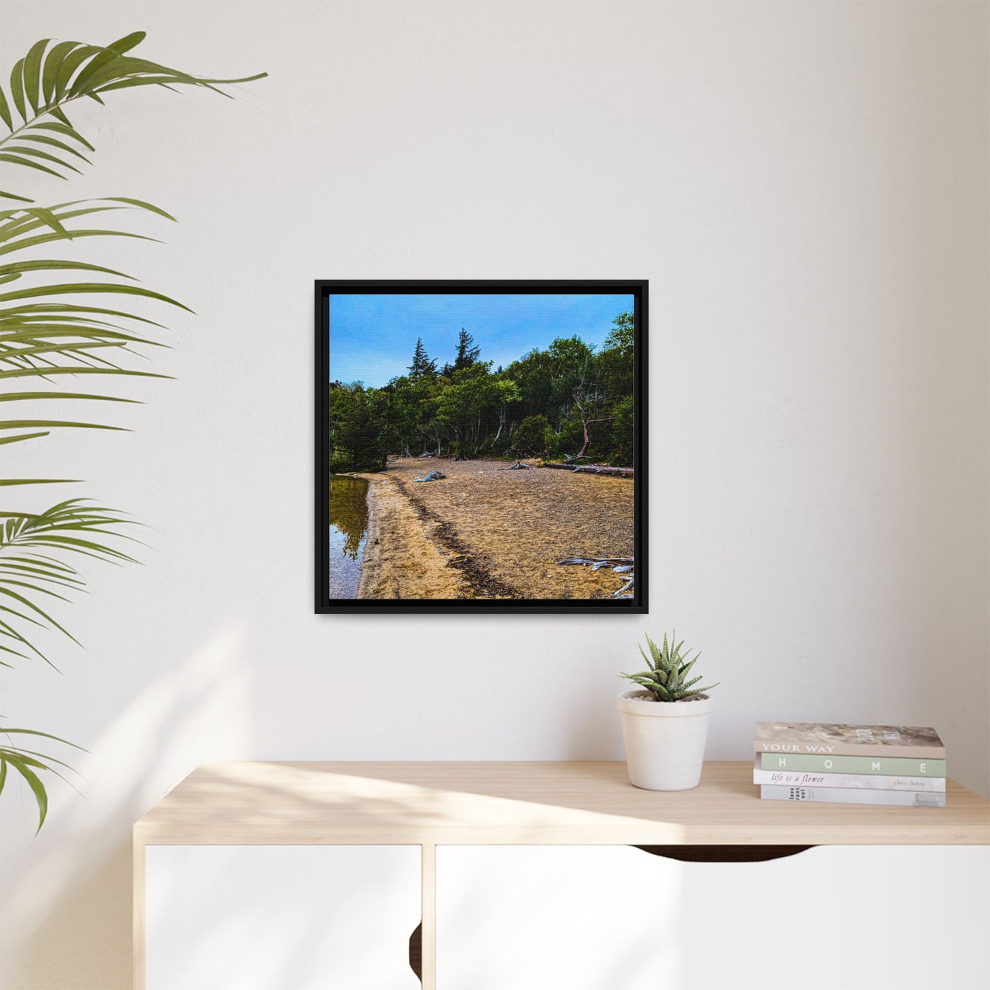 Killarney Beach Matte Canvas, Framed (Multi-color)