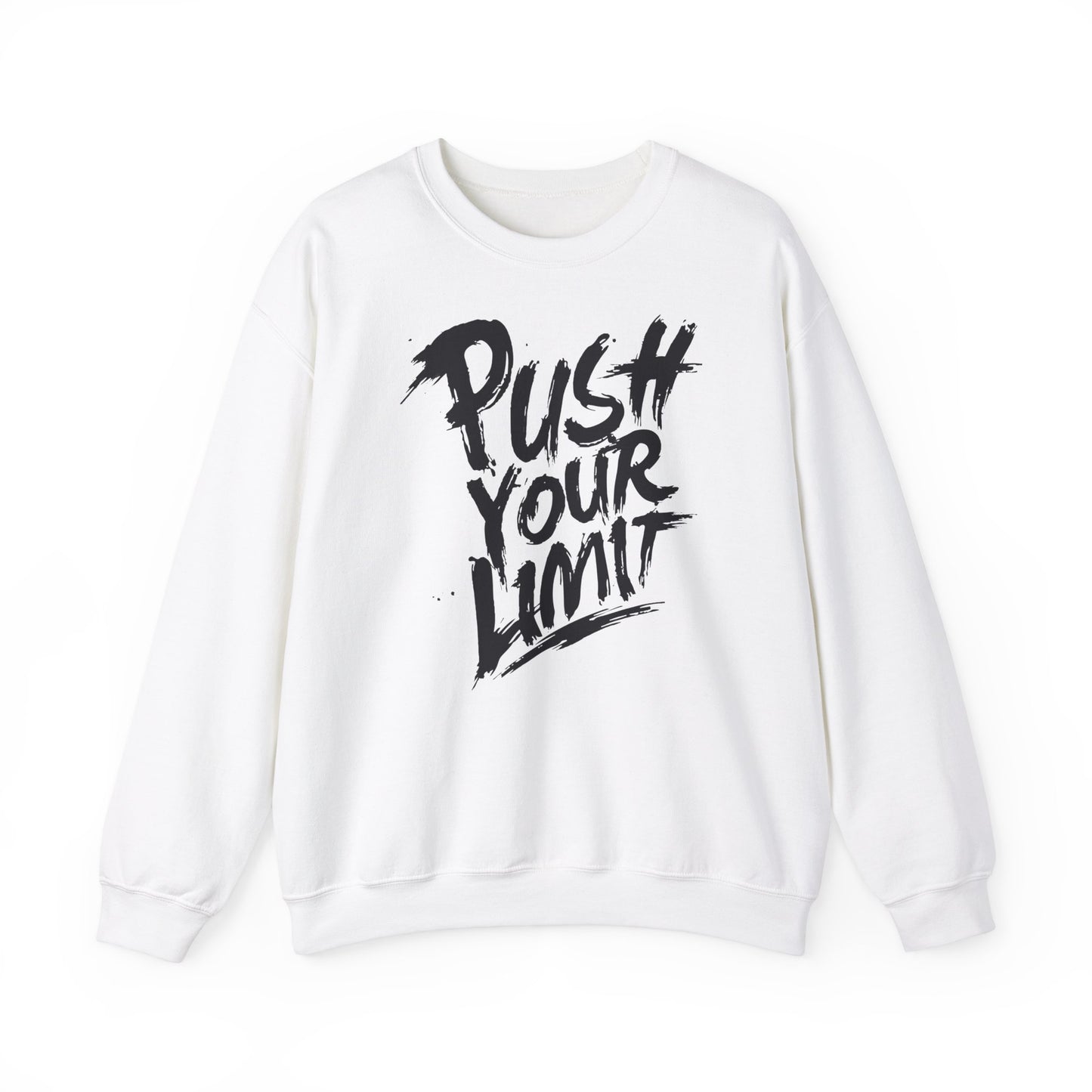 Push Your Limit Crewneck Sweatshirt - Inspirational Unisex Heavy Blend