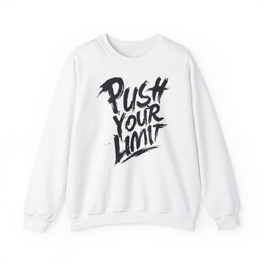 Push Your Limit Crewneck Sweatshirt - Inspirational Unisex Heavy Blend