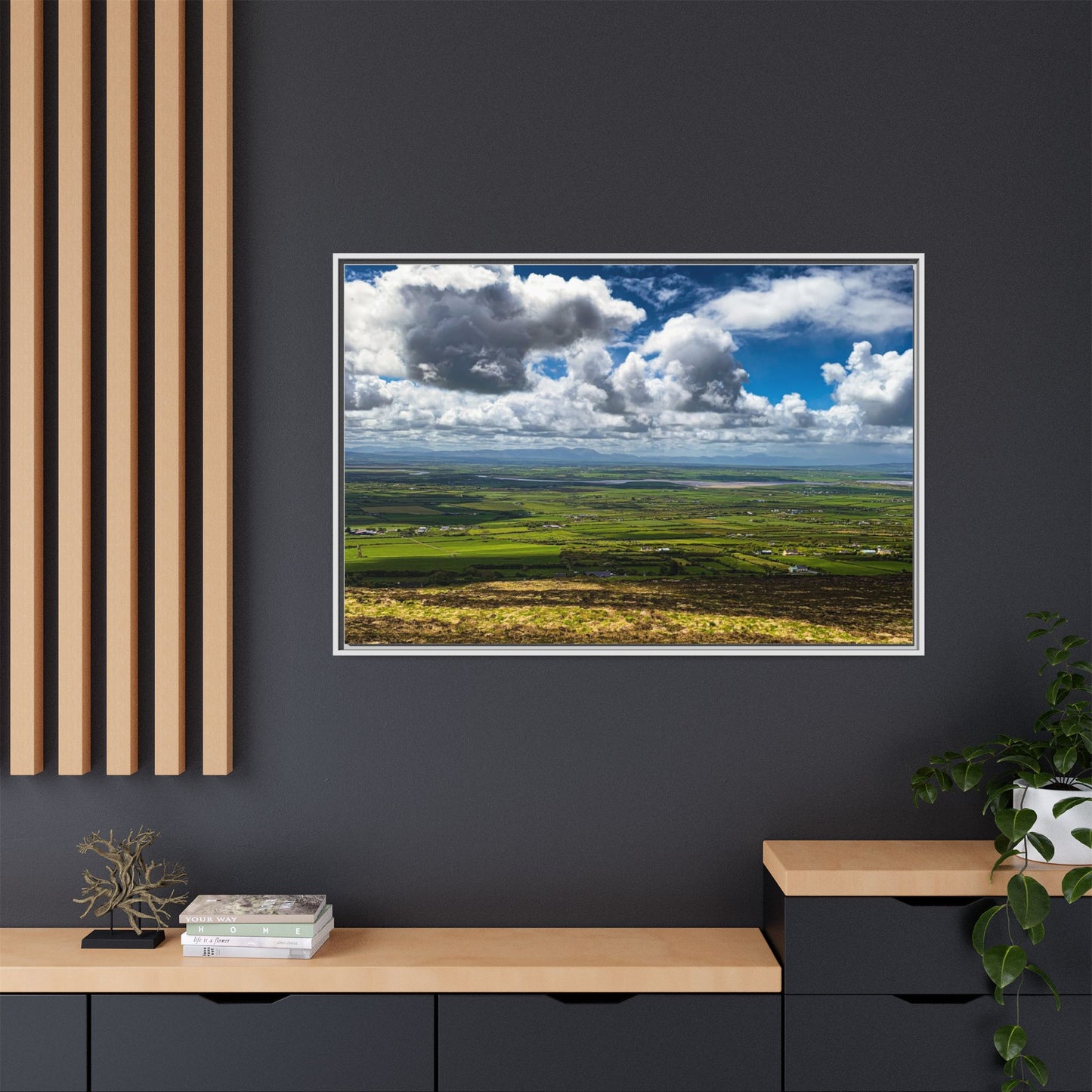 Kerry Panorama Matte Canvas, Framed (Multi-color)