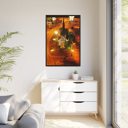 Listowel Church Matte Canvas, Framed (Multi-color)