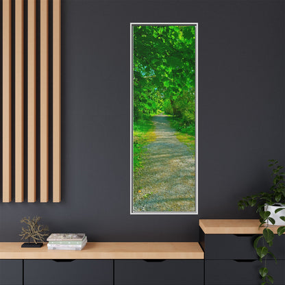 Listowel River Walk Matte Canvas, Framed (Multi-color)