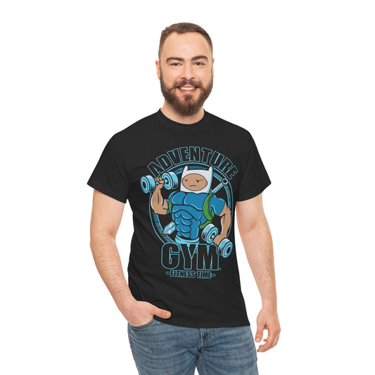 Adventure Gym Heavy Cotton Tee - Fitness Enthusiast Shirt