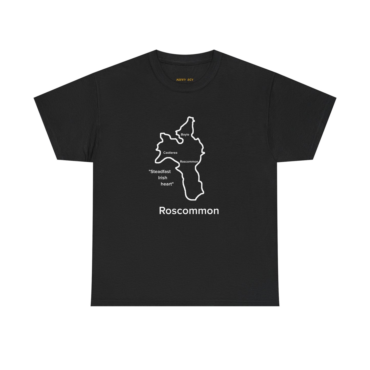 Roscommon Unisex Heavy Cotton T-Shirt Black Edition