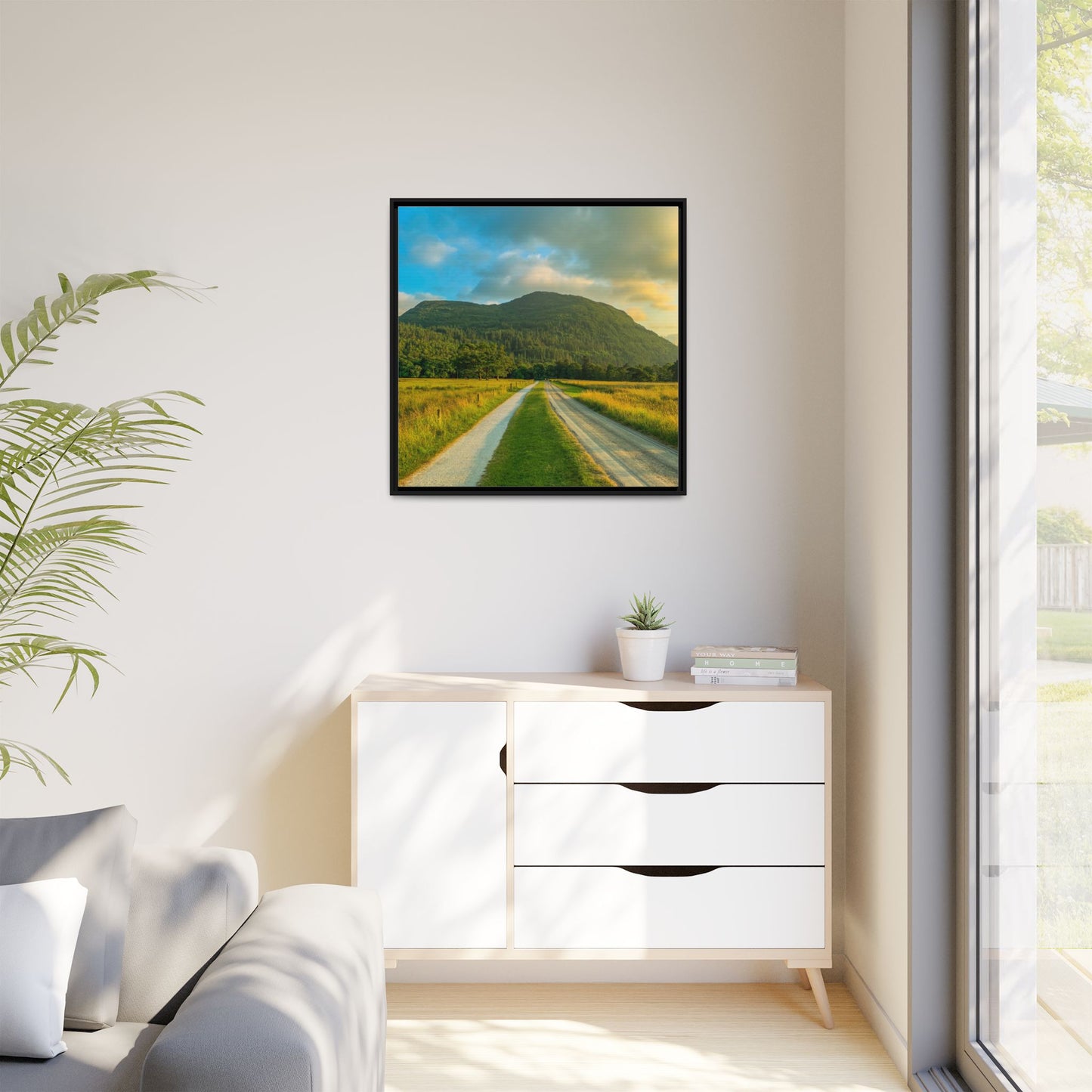 Mountain Torc Matte Canvas, Framed (Multi-color)