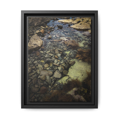 Rocks Matte Canvas, Framed (Multi-color)