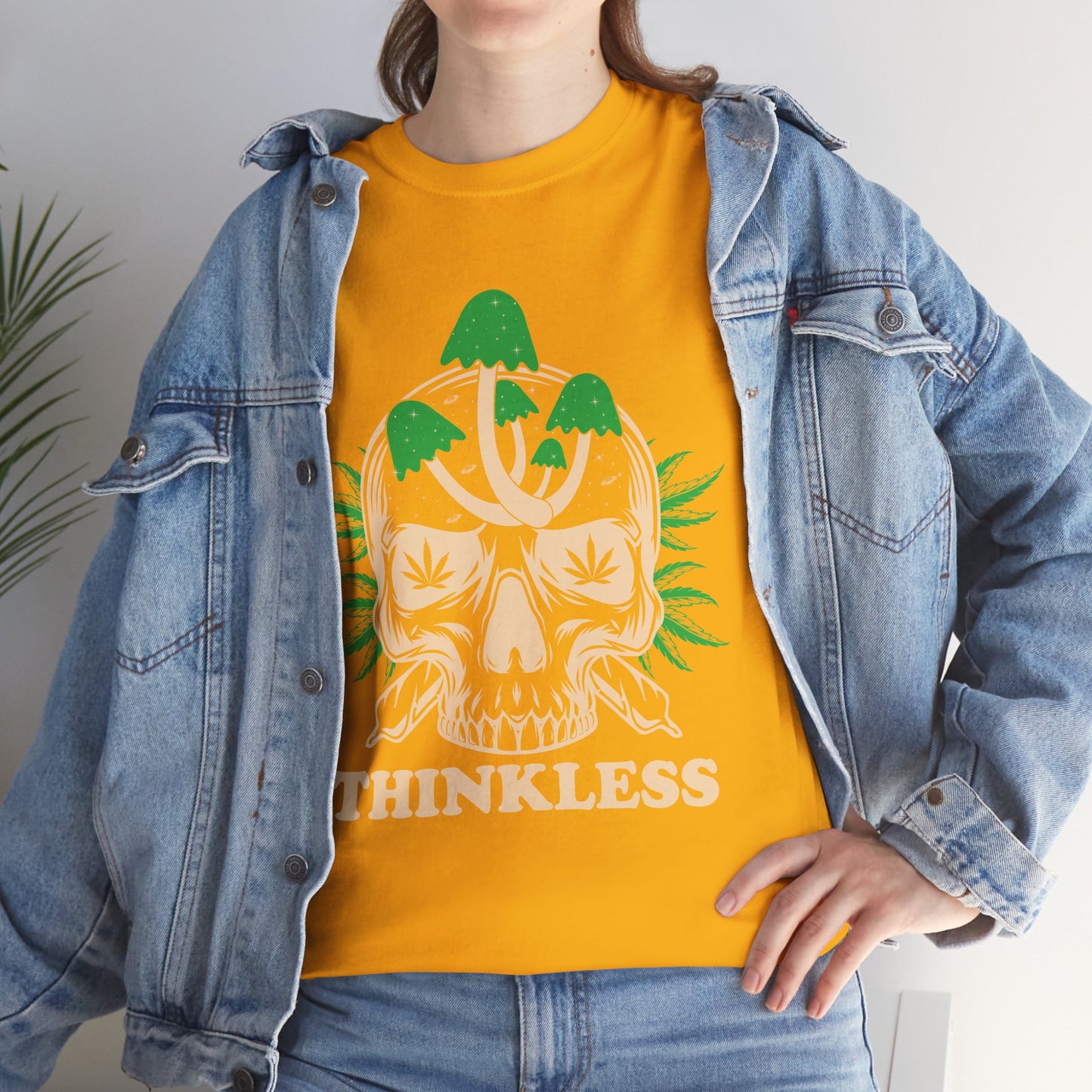 Mushroom Skull 'THINKLESS' T-Shirt