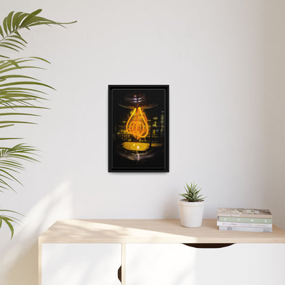 Bulb Matte Canvas, Framed (Multi-color)