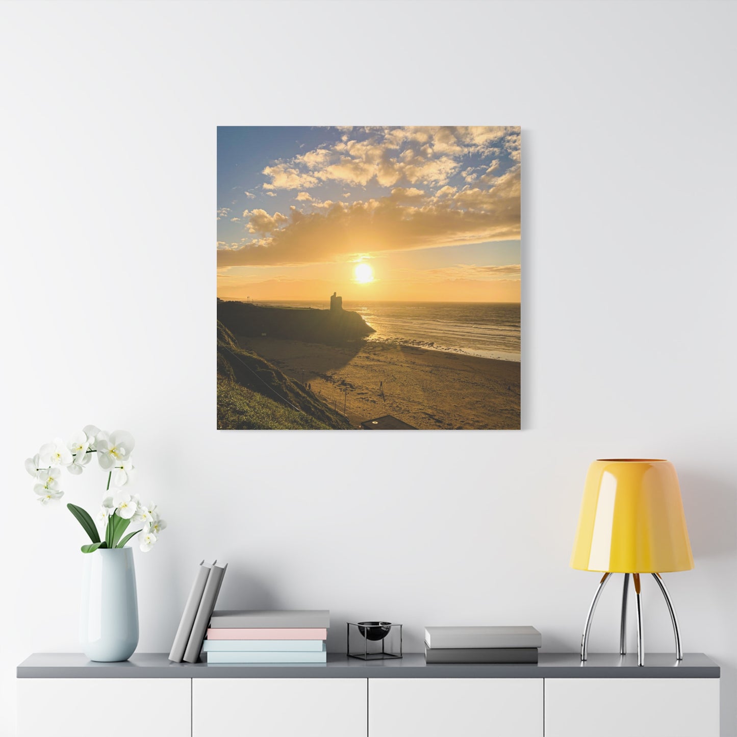 Ballybunion Sunset Castle Matte Canvas, Stretched, 1.25"