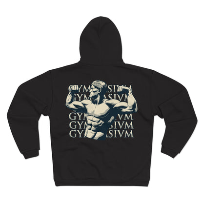 Gym Motivation Unisex Hooded Zip Sweatshirt | Fitness Apparel
