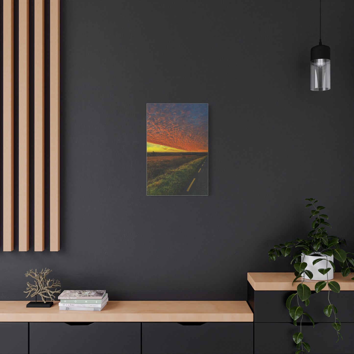Cloudy Sunset Matte Canvas, Stretched, 1.25"